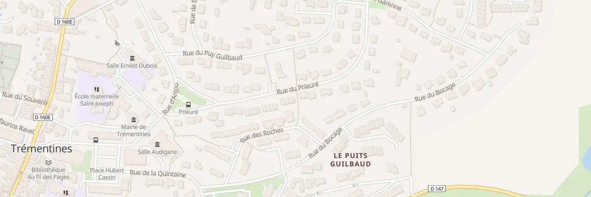 Plan du 36 Rue du Prieuré à Trémentines