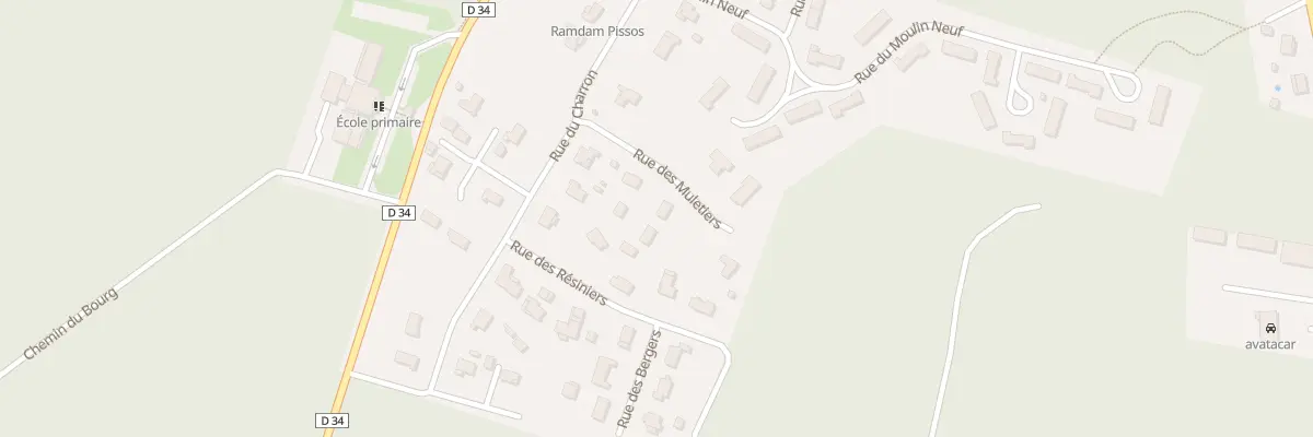 Plan du 80 Rue des Muletiers à Pissos