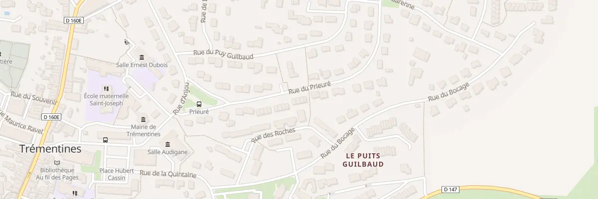 Plan du 32 Rue du Prieuré à Trémentines