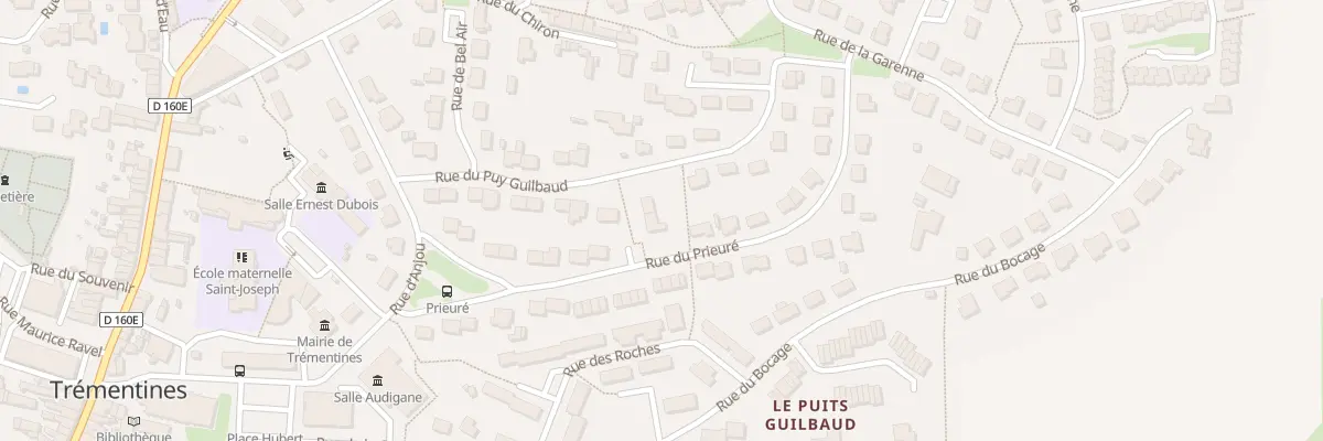 Plan du 17 Rue du Prieuré à Trémentines
