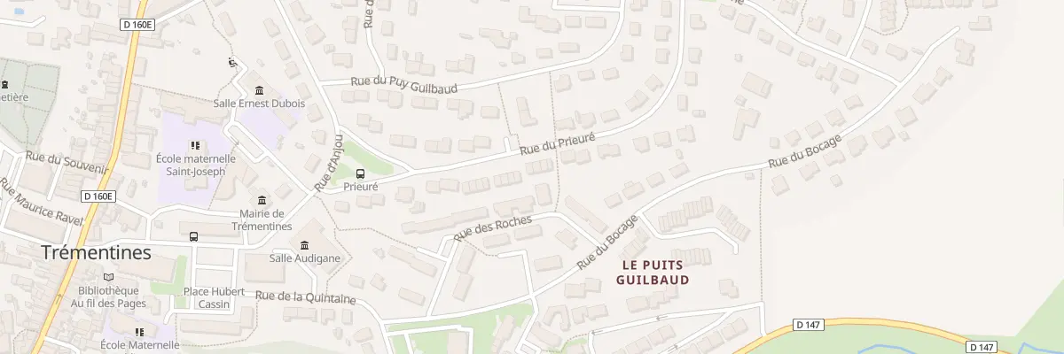 Plan du 30 Rue du Prieuré à Trémentines