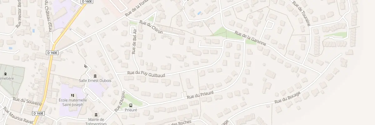 Plan du 13 Rue du Puy Guilbaud à Trémentines