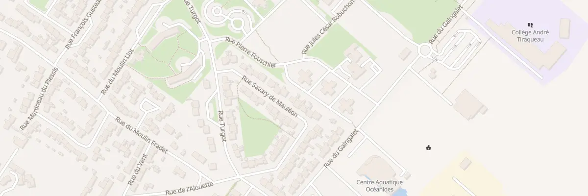 Plan du 30 Rue savary de mauléon à Fontenay-le-Comte