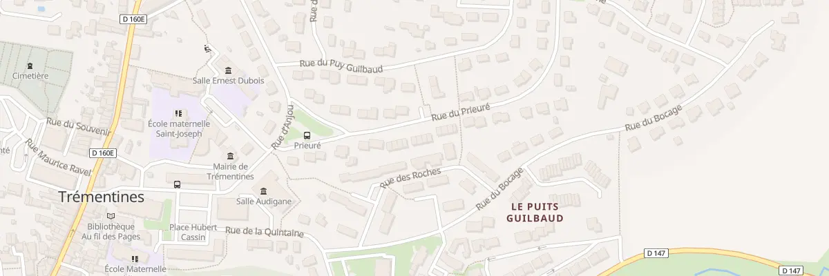 Plan du 22 Rue du Prieuré à Trémentines