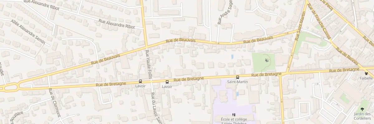 Plan du 92 Rue de Bretagne à Laval