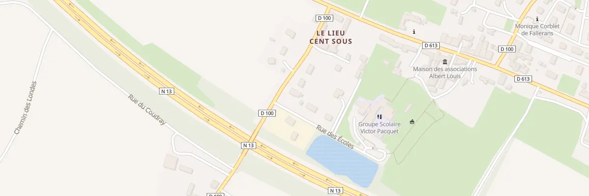 Plan du 1 Rue des Écoles à Tour-en-Bessin