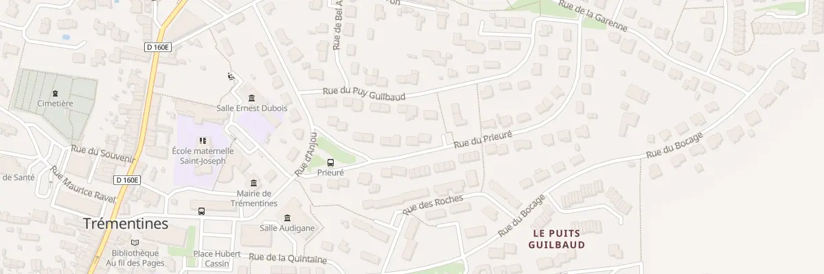 Plan du 13 Rue du Prieuré à Trémentines