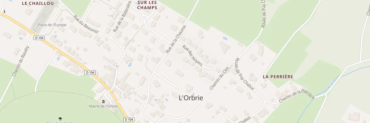 Plan du 4 Rue des noyers à L’Orbrie