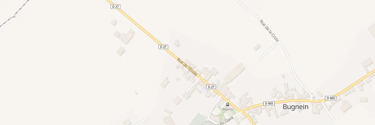Plan du 12 Rue de l’Ecole à Bugnein