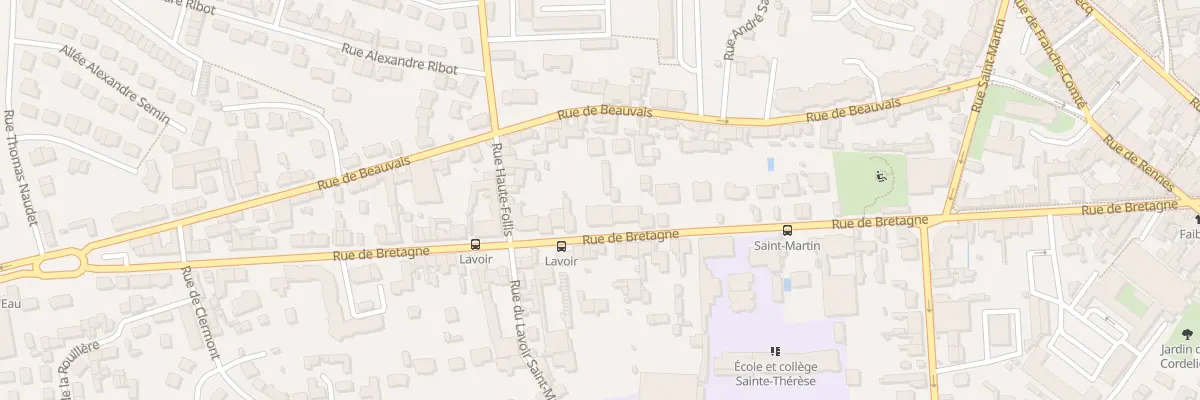 Plan du 96 Rue de Bretagne à Laval
