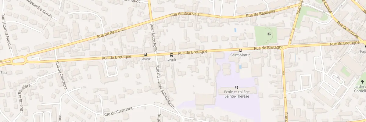 Plan du 95 Rue de Bretagne à Laval