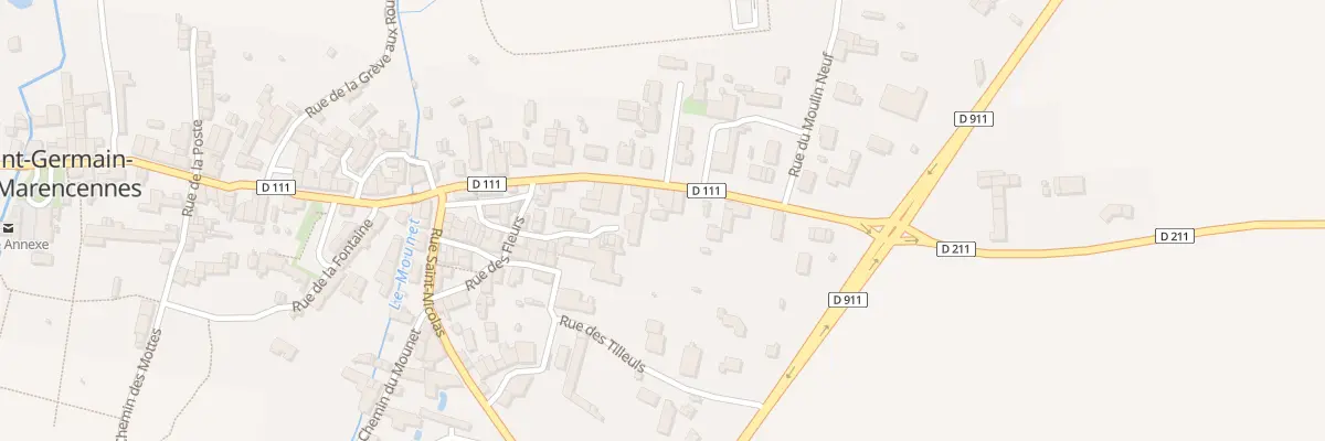 Plan du 13 Rue des Trois Ponts à Saint-Pierre-La-Noue