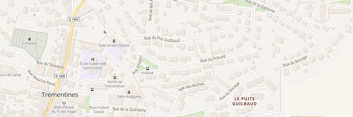 Plan du 11 Rue du Prieuré à Trémentines