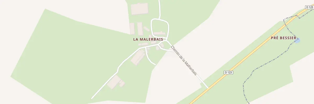 Plan du 153 Che de la Malherbais à La Bigottière
