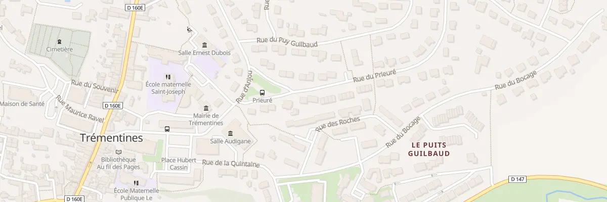 Plan du 10 Rue du Prieuré à Trémentines