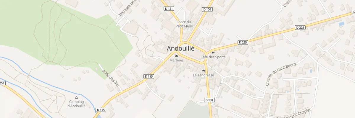 Plan du 2 Rue du Maine à Andouillé