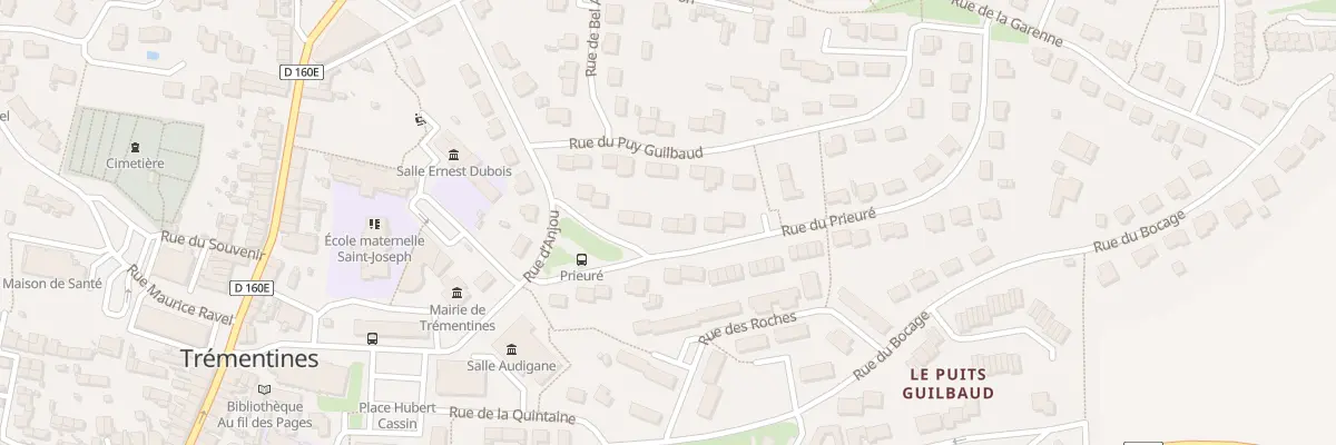 Plan du 9 Rue du Prieuré à Trémentines