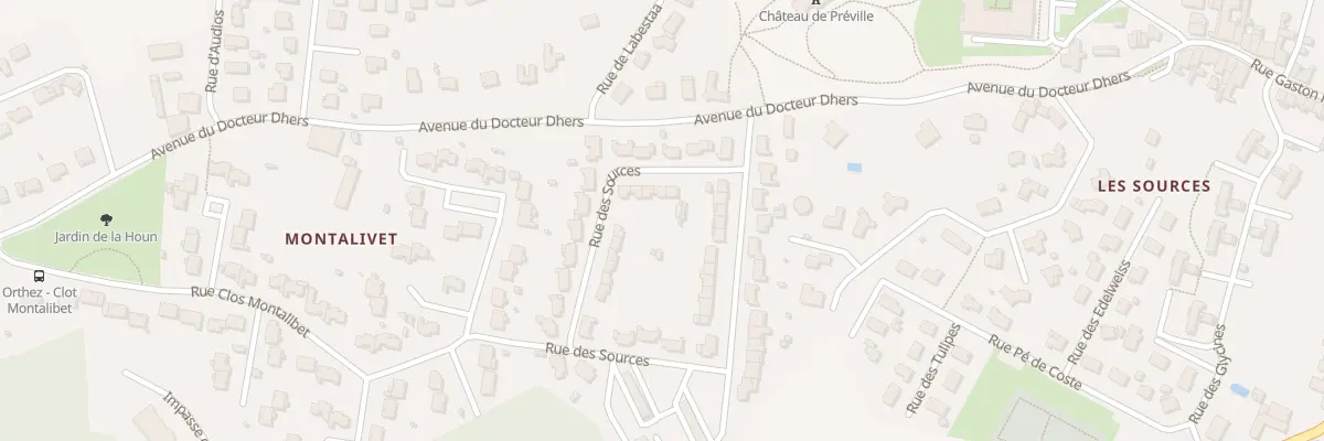 Plan du 50 Rue des Sources à Orthez