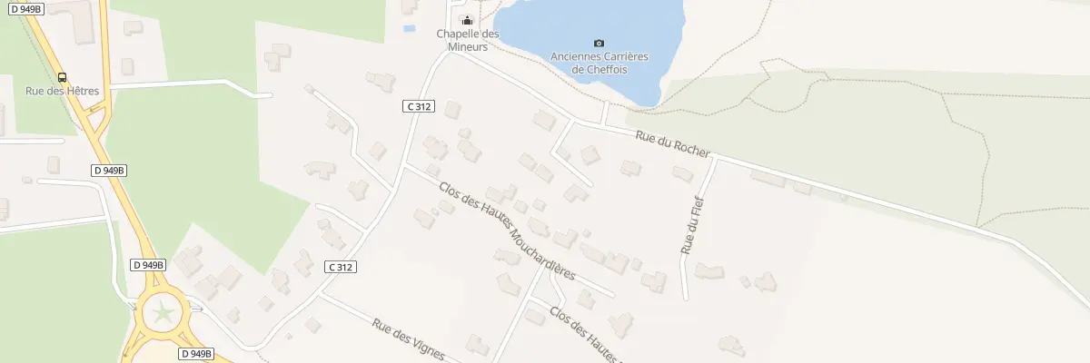 Plan du 10 Rue du rocher à Cheffois
