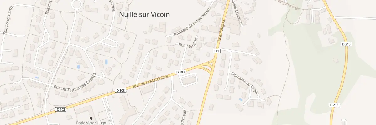 Plan du 6 Rue de la Martinière à Nuillé-sur-Vicoin