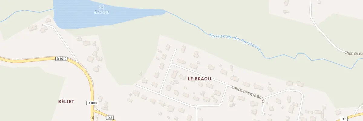 Plan du 16 Lot le Braou à Belin-Béliet