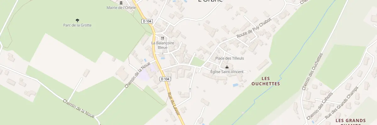 Plan du 15 Rte de Puy Chabot à L’Orbrie