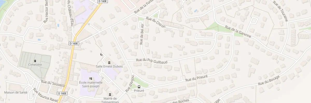 Plan du 5 Rue du Puy Guilbaud à Trémentines