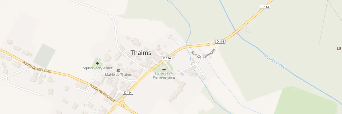 Plan du 6 Rte de Saintonge à Thaims