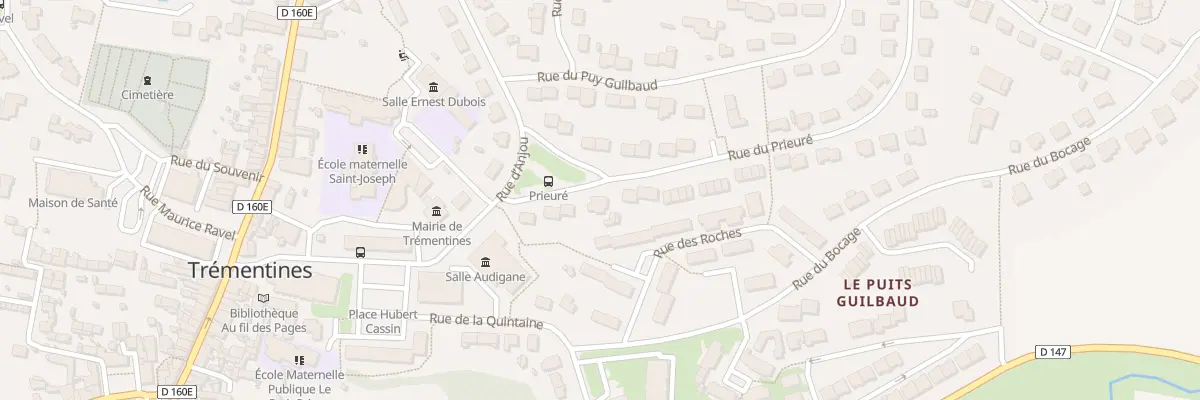 Plan du 8 Rue du Prieuré à Trémentines
