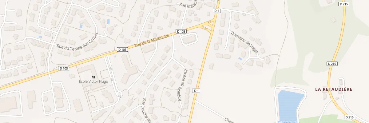 Plan du 1 Imp de Preaux à Nuillé-sur-Vicoin