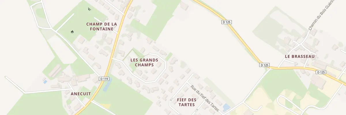 Plan du 10 Rue des Grands Champs à Soulignonne