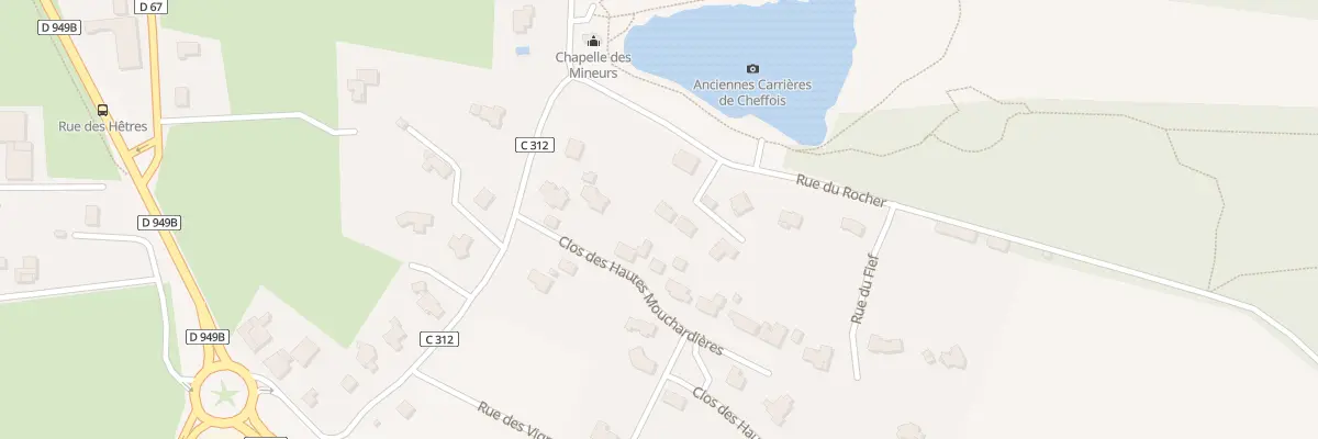 Plan du 8 Rue du rocher à Cheffois