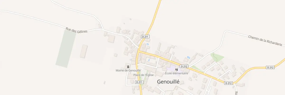 Plan du 2 Rue du Péré à Genouillé