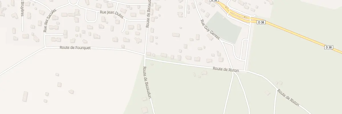 Plan du 91 Rte de Riston à Arengosse