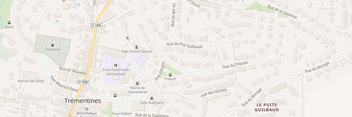 Plan du 3 Rue du Prieuré à Trémentines