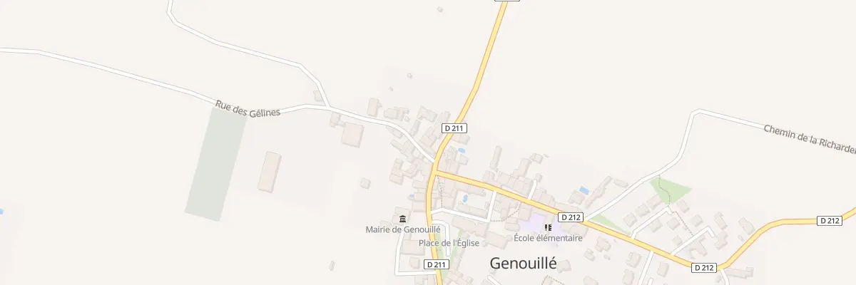 Plan du 1 Rue du Péré à Genouillé