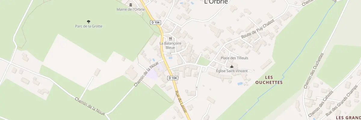 Plan du 3 Rue du centre à L’Orbrie