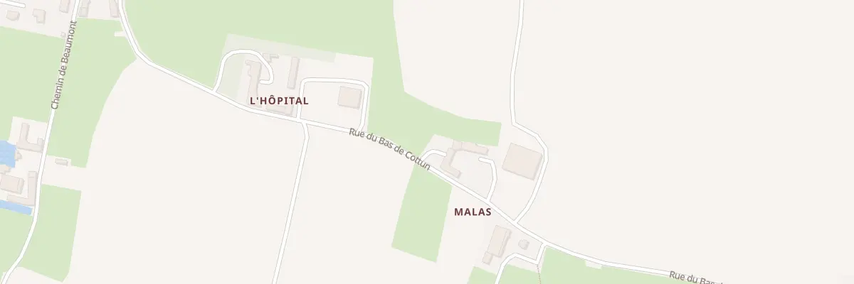 Plan du 3 Rue du Bas de Cottun à Cottun