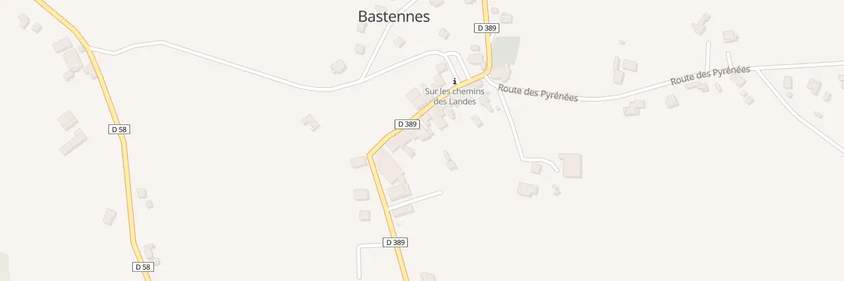 Plan du 104 Rte du Bourg à Bastennes