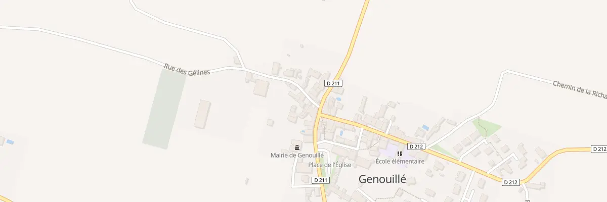Plan du 3 Rue des Gélines à Genouillé