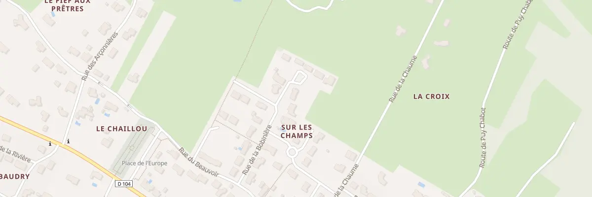 Plan du 34 Rue de la bobinière à L’Orbrie