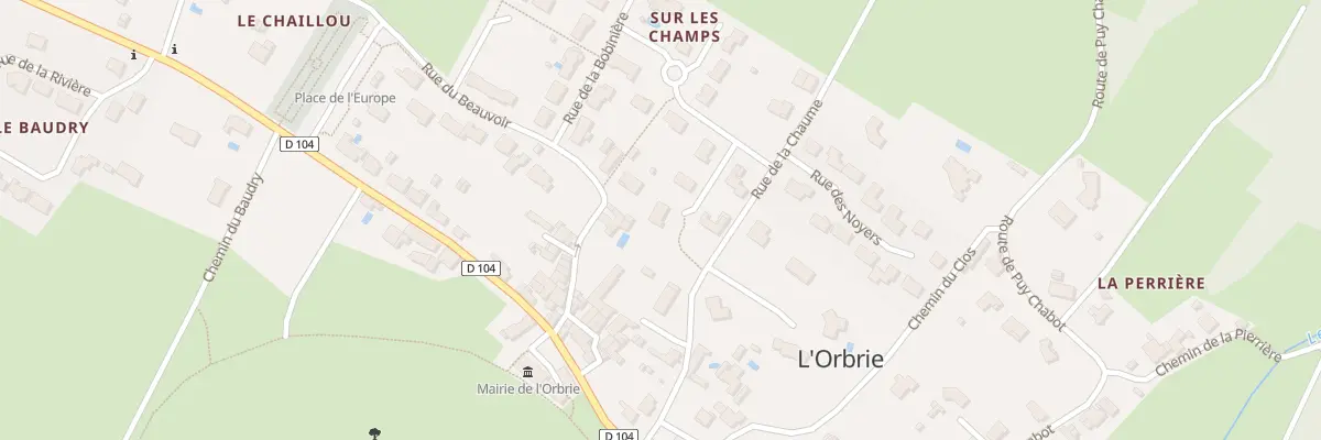 Plan du 13 Rue de la déesse epona à L’Orbrie