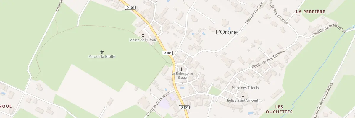 Plan du 2 Rue de la chaume à L’Orbrie