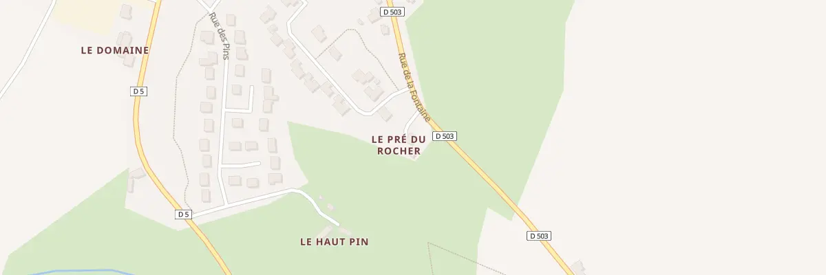 Plan du 2 Le Pré du Rocher à Brecé