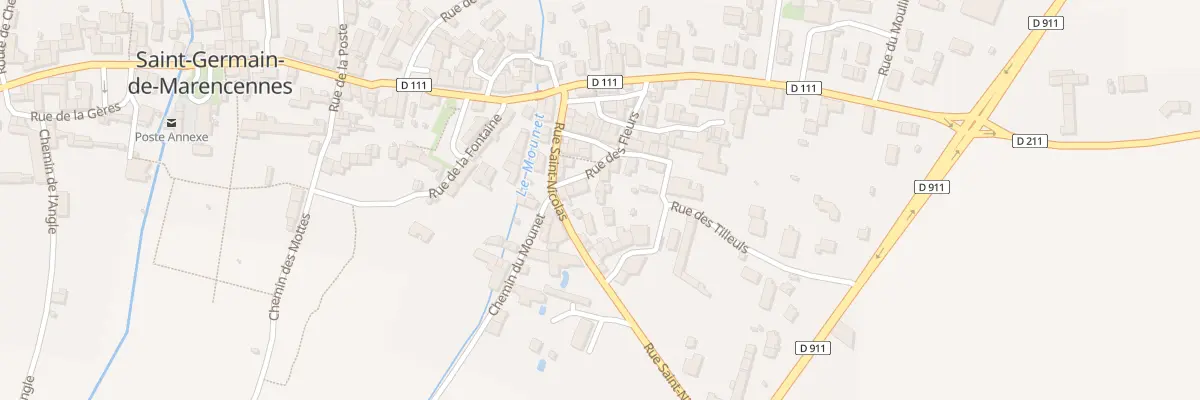 Plan du 5 Rue des Fleurs à Saint-Pierre-La-Noue