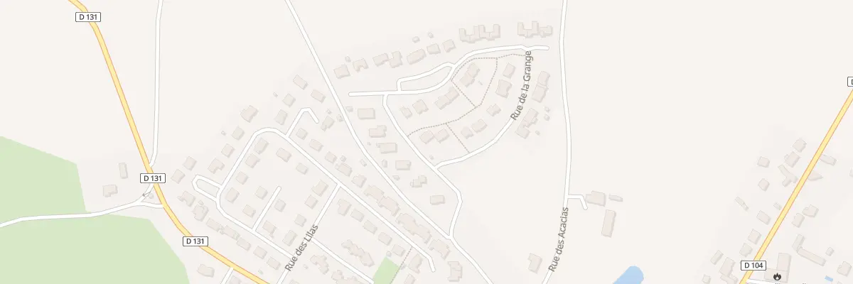 Plan du 28 Rue de la Grange à Andouillé