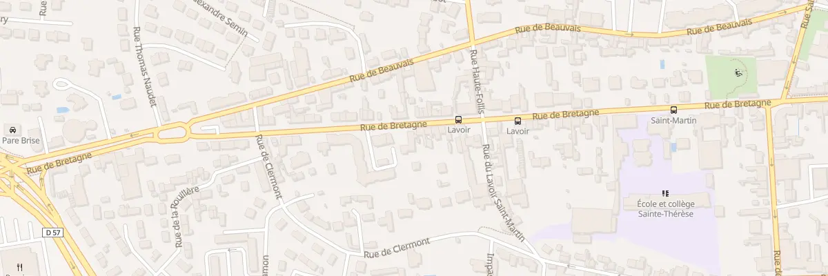 Plan du 129 Rue de Bretagne à Laval