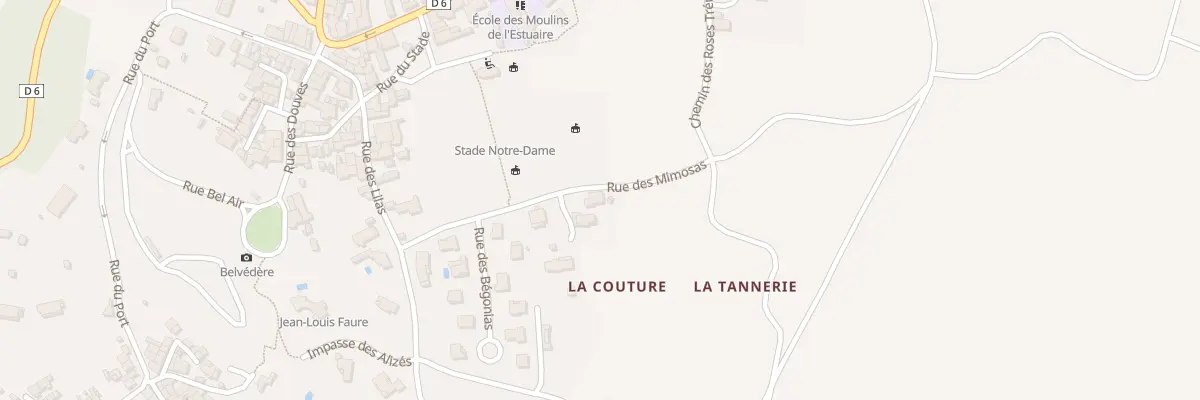 Plan du 8 Rue des Mimosas à Mortagne-sur-Gironde