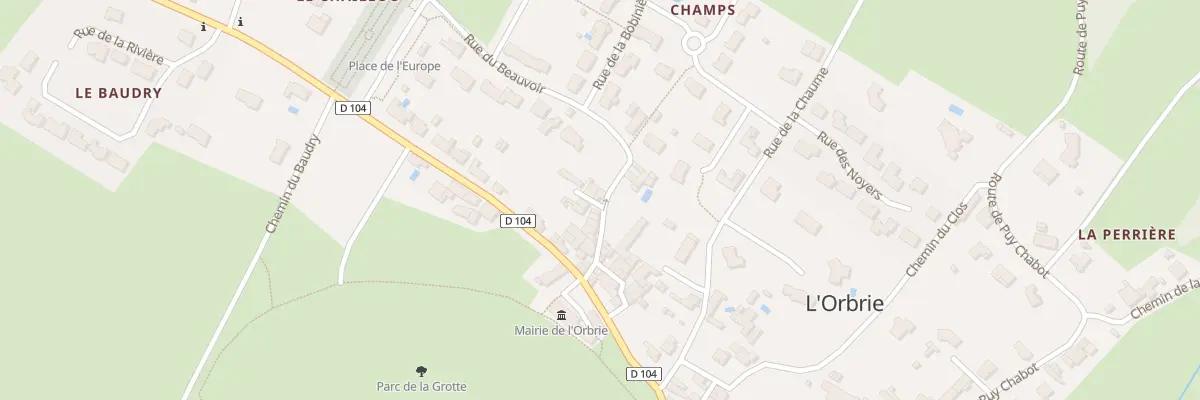 Plan du 2 Imp du Beauvoir à L’Orbrie