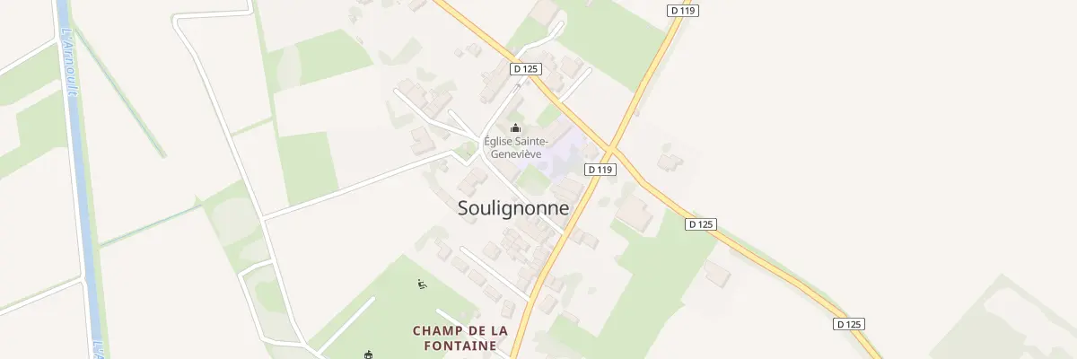 Plan du 4 Grand Rue à Soulignonne